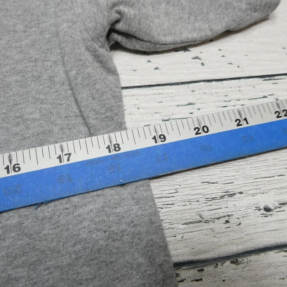 Bayside Shirt Mens Medium‎ Gray Local 49 Union USA Flag Heavyweight Workwear Tee